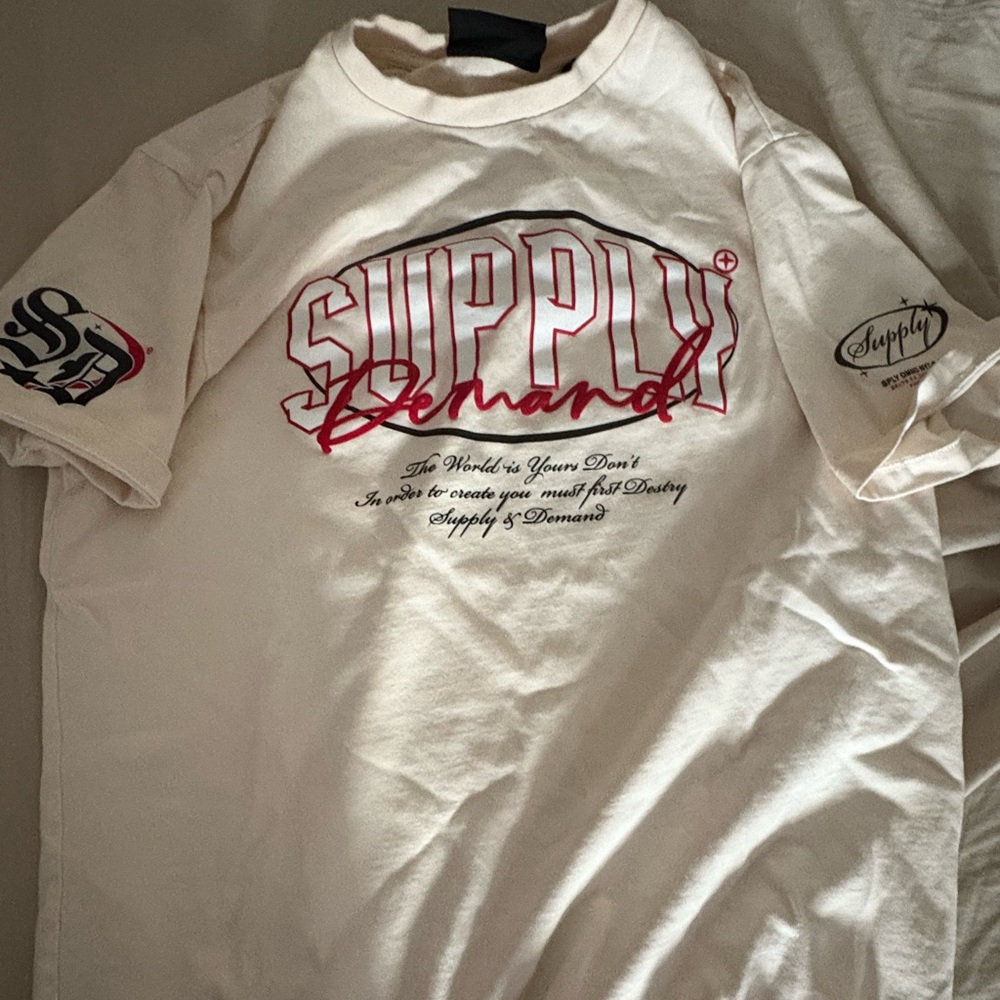 Cream Graphic T-Shirt